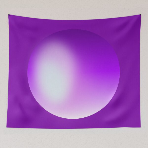 Item preview, Circle Shape Purple Gradient Sticker Magnet Card Print Wall Art Design designed and sold by Saritas Boutique Shop.