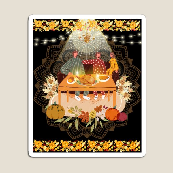 Item preview, Cena de accion de gracias en Familia de 3, padres e hija designed and sold by ariverde.