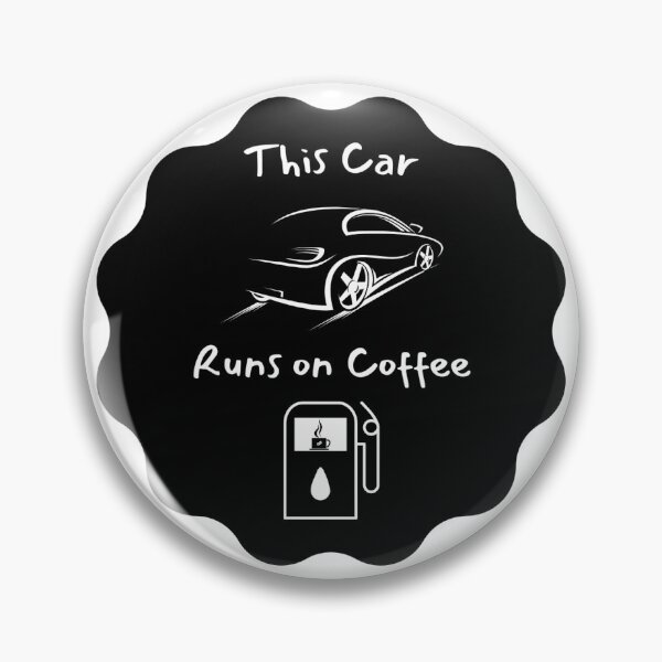Item preview, Fun Car Sticker - This Car Runs on Coffee - Unique Design for Coffee Lovers designed and sold by devma.