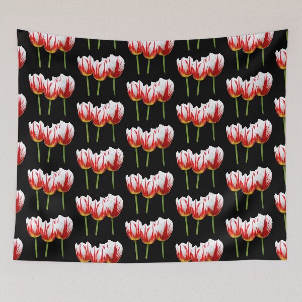 Item preview, Maple Leaf Tulips on Black designed and sold by walkswithnature.