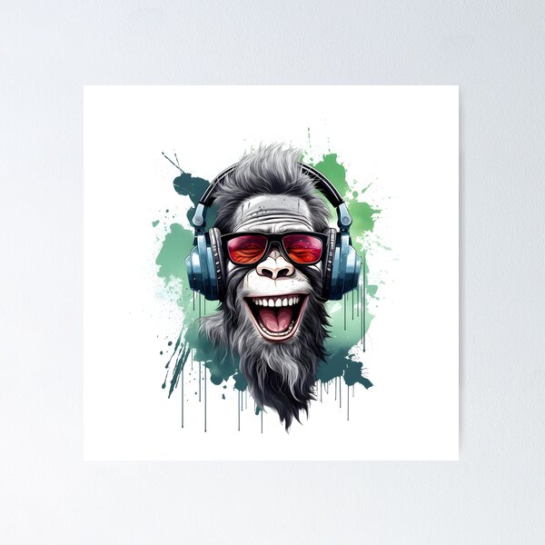 Item preview, DJ Monkey designed and sold by Modern Graffiti Art.