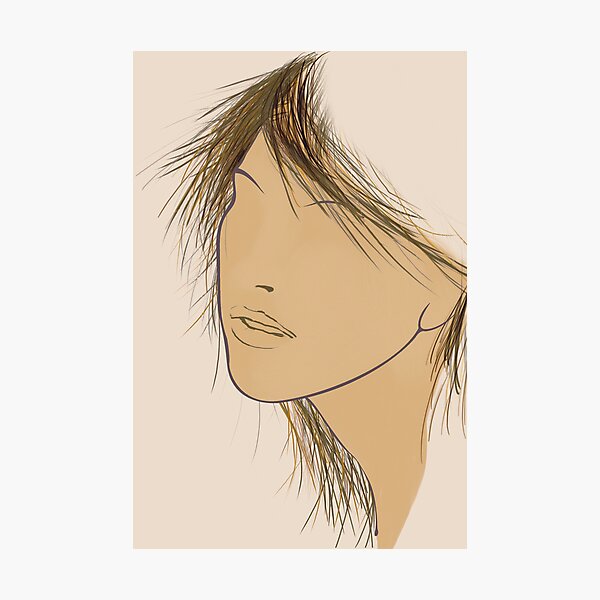 Aperçu de l'œuvre Visage de fille illustration créée et vendue par Steve Malcomson.