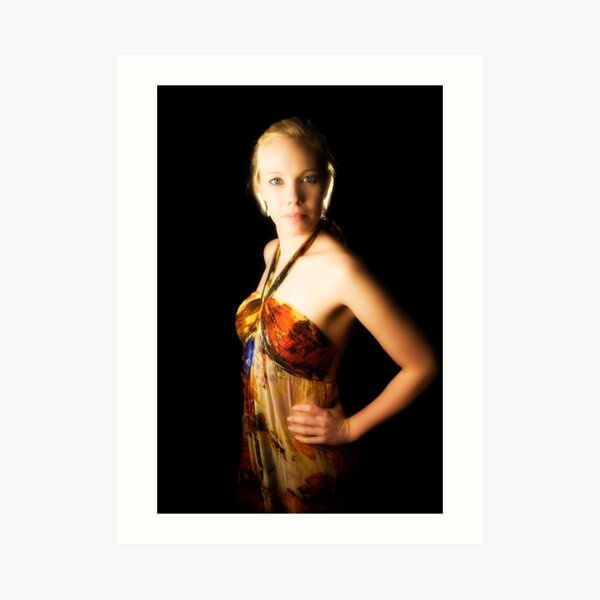 Brooke. With soft glow. Art Print
