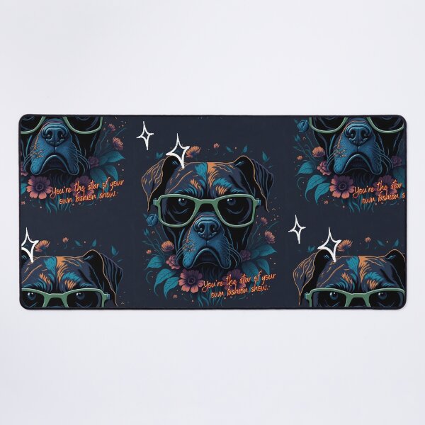 Item preview, The Essence of Our Dog Companions - boxer dog with glasses designed and sold by Omarupattern51.