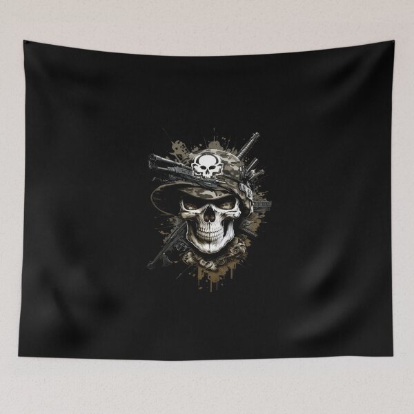 Item preview, SOLDIER ARMY FIRE MILITARY DARK BEARD CAMOUFLAGE FREE FIRE CALL OF DUTY designed and sold by ogirdorgraphics.