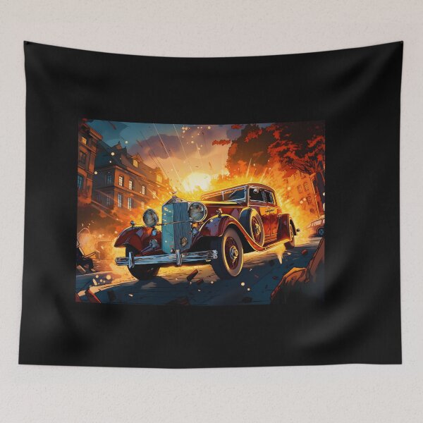 Item preview, Classic car in the style of glamour and elegance designed and sold by AI-Only Creations.