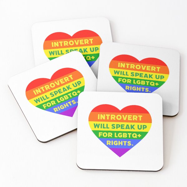Artikelvorschau, Introvertierte werden sich für LGBTQ+-Rechte einsetzen entworfen und verkauft von Rachel the Artist .
