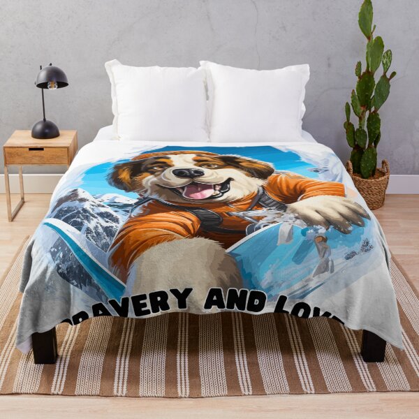 Item preview, Mountain Skiing Saint Bernard T-Shirt designed and sold by Moisky Art.
