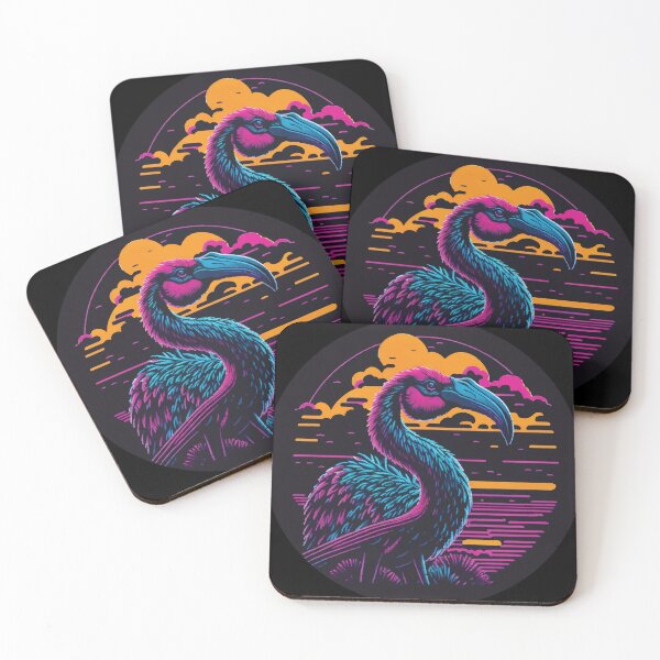 Item preview, Retro Neon Pink Flamingo designed and sold by Getup-clothing.