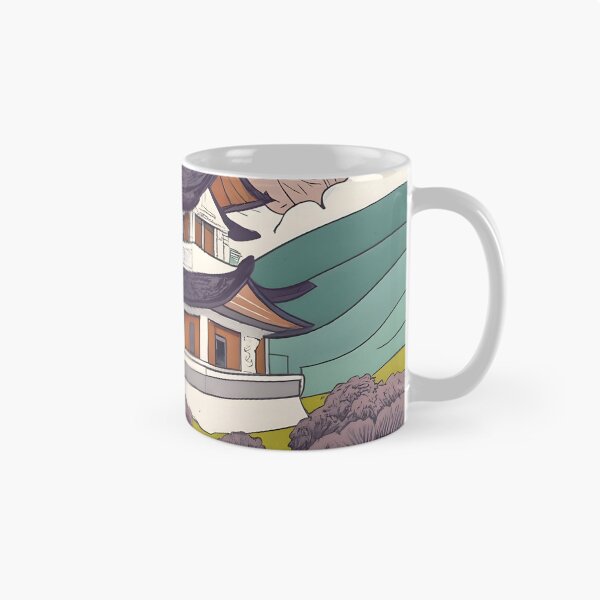 Item preview, Old Traditional Korean house Hanok Drawing designed and sold by Patricks-Art.