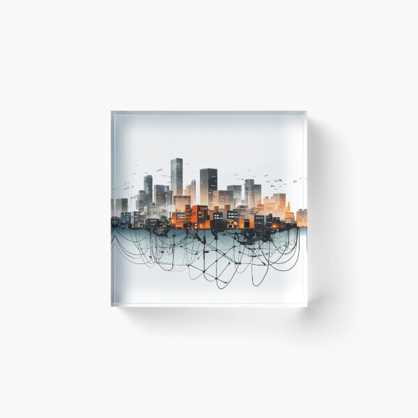 Item preview, Electricity in the city designed and sold by VECTORVAULT_.