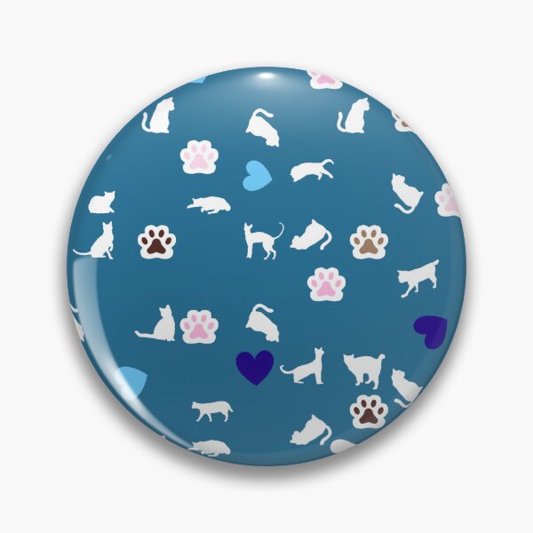Item preview, Blue version of the pink cat Design designed and sold by ObsidianCat04.