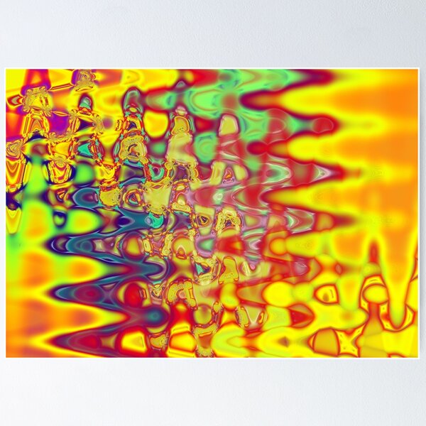 Item preview, Zig zag composition of red, yellow, green and blue designed and sold by Ivicaartist.