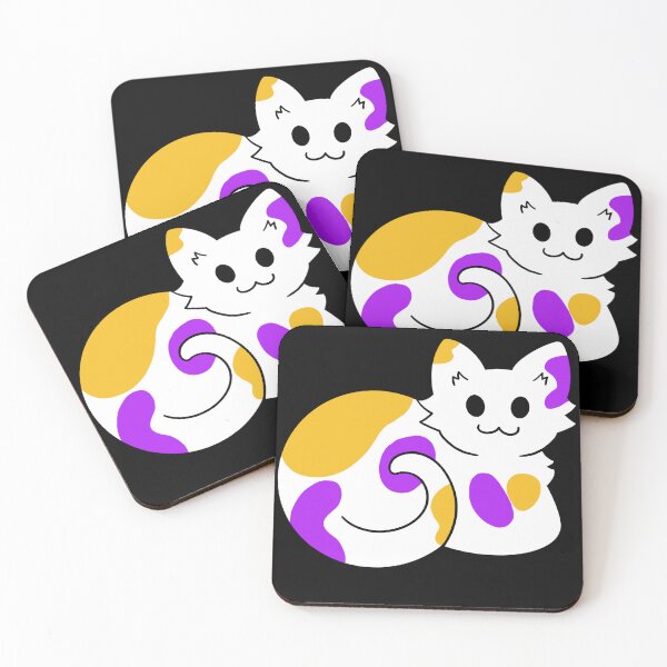 Item preview, Enby Pride Kitty designed and sold by LordCactopus.