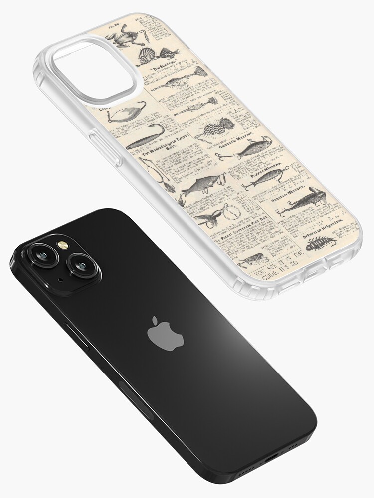 TPU Clear Case for iPhone 13 Pro Max with Fishing Bait design