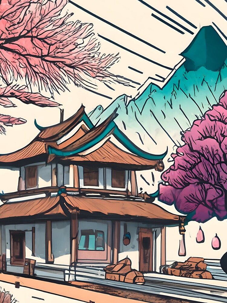 Thumbnail 5 of 5, iPhone Case, Old Traditional Chinese house Siheyuan, minimalistic ink drawing designed and sold by Patricks-Art.