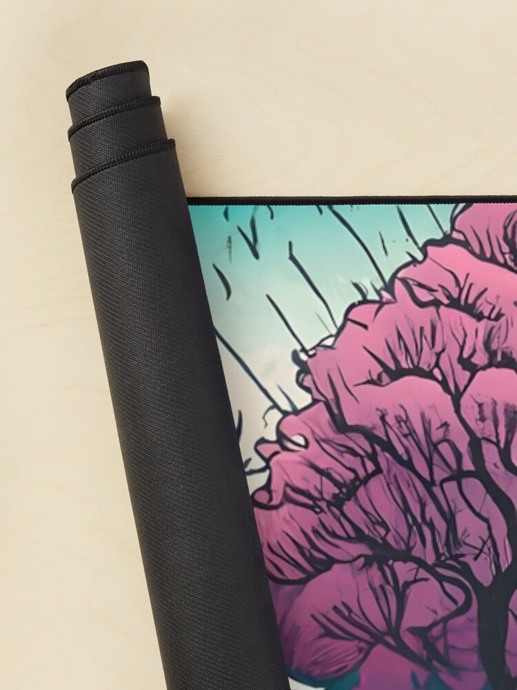 Thumbnail 2 of 5, Mouse Pad, Old Traditional Chinese house Siheyuan, minimalistic ink drawing designed and sold by Patricks-Art.