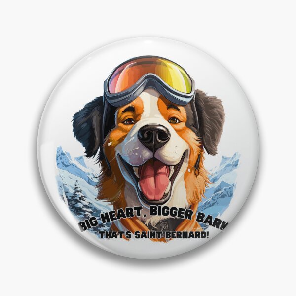 Item preview, Saint Bernard Snow Trailblazer: Mountain Ski Tee designed and sold by Moisky Art.