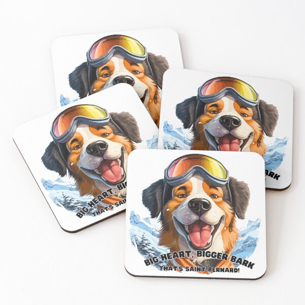Item preview, Saint Bernard Snow Trailblazer: Mountain Ski Tee designed and sold by Moisky Art.