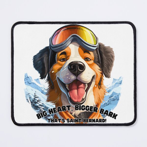 Item preview, Saint Bernard Snow Trailblazer: Mountain Ski Tee designed and sold by Moisky Art.