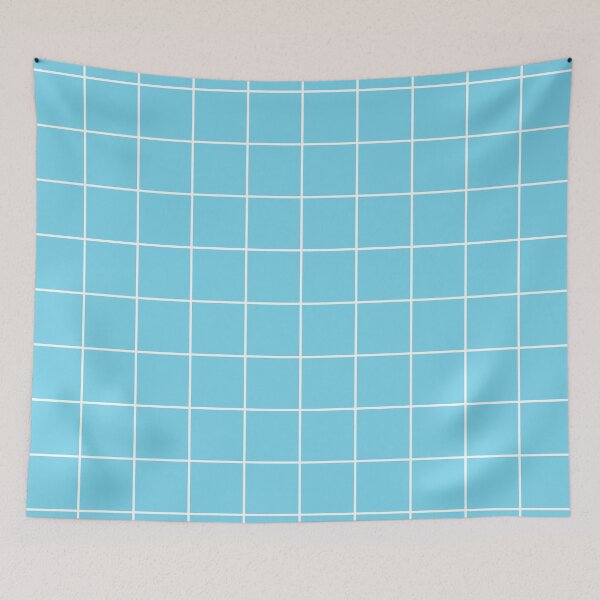 Item preview, Grid Light Blue and White designed and sold by miavaldez.