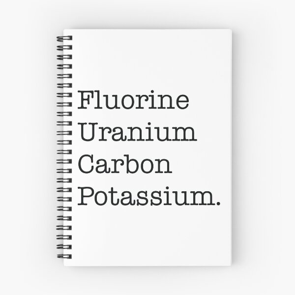Item preview, Fluorine, Uranium, Carbon And Potassium designed and sold by ScienceCorner.