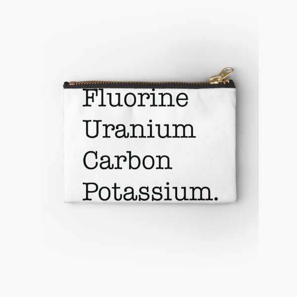 Item preview, Fluorine, Uranium, Carbon And Potassium designed and sold by ScienceCorner.