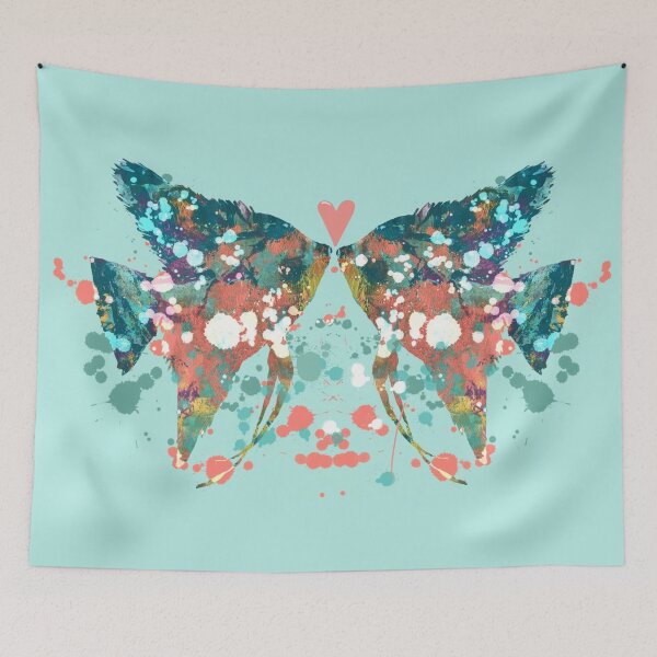 Item preview, Abstract Angelfish Paint Splatter Love Arty Design designed and sold by ginaisarty.