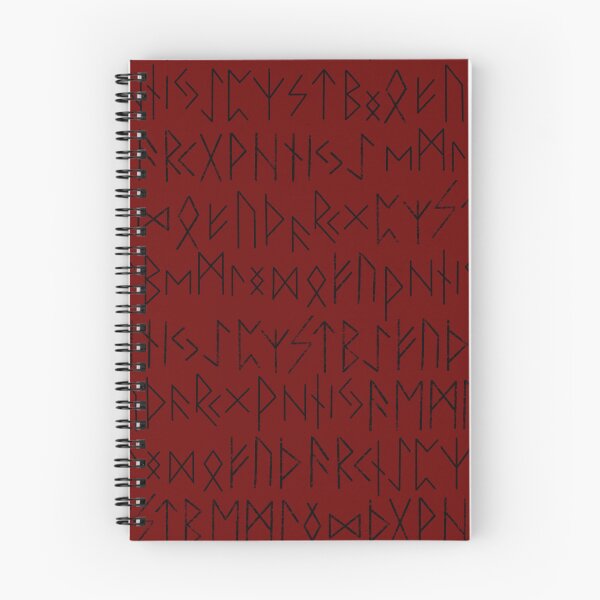 Item preview, Elder Futhark Norse Runes Pattern - Red and Black designed and sold by AllRyeTea.
