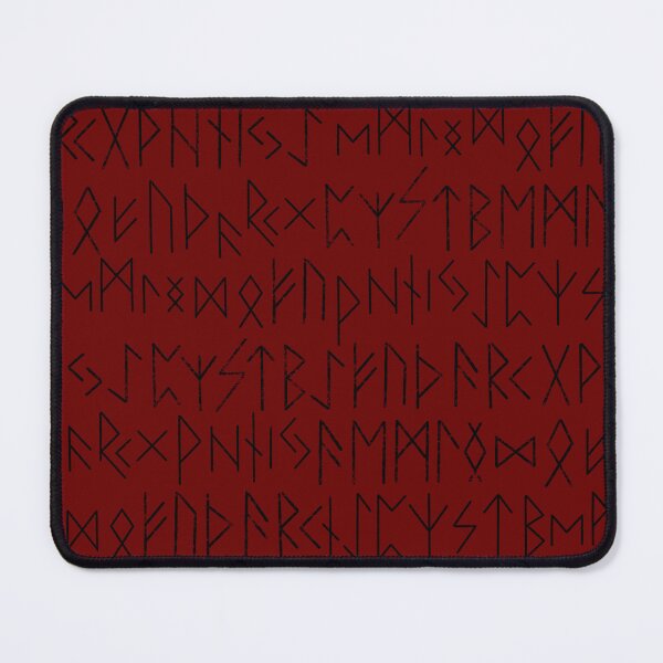 Item preview, Patrón de runas nórdicas Elder Futhark - Rojo y negro designed and sold by AllRyeTea.