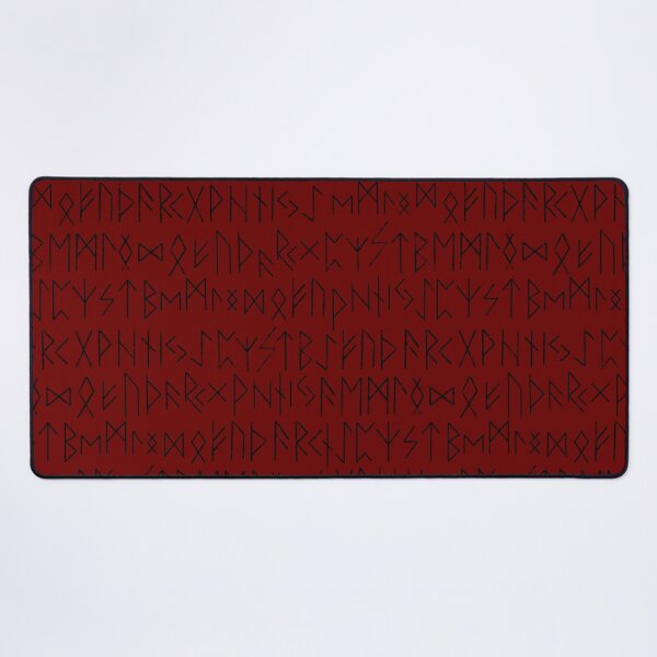 Item preview, Elder Futhark Norse Runes Pattern - Red and Black designed and sold by AllRyeTea.