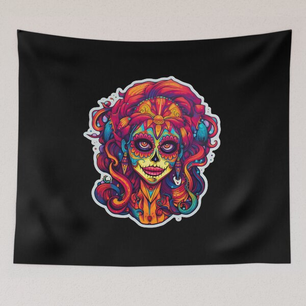 Item preview, Ethereal Dia de los Muertos: Exploring the Psychedelic Catrina designed and sold by Mr.Psychedelia.
