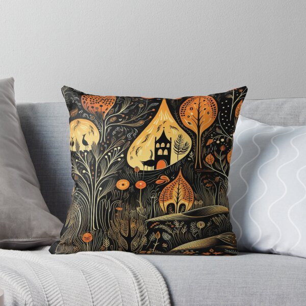 Aperçu de l'œuvre Couleurs d'automne effrayantes - Modèle de conception d'Halloween créée et vendue par Smiling Collie Designs.