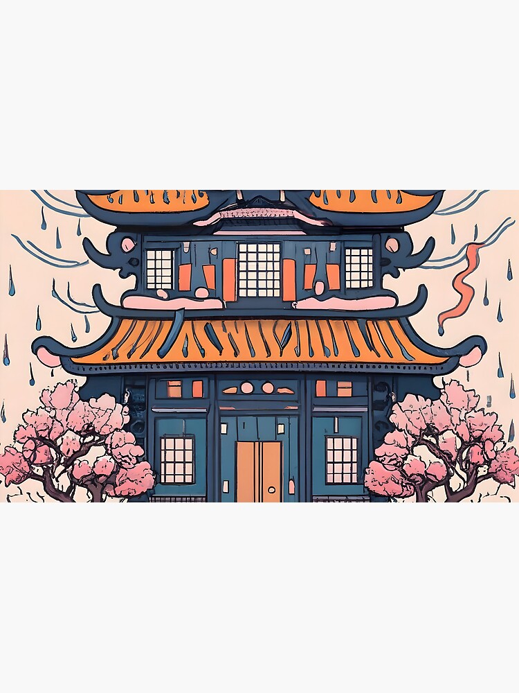 Thumbnail 4 of 4, Coffee Mug, Old Traditional Chinese house Siheyuan, minimalistic ink drawing designed and sold by Patricks-Art.