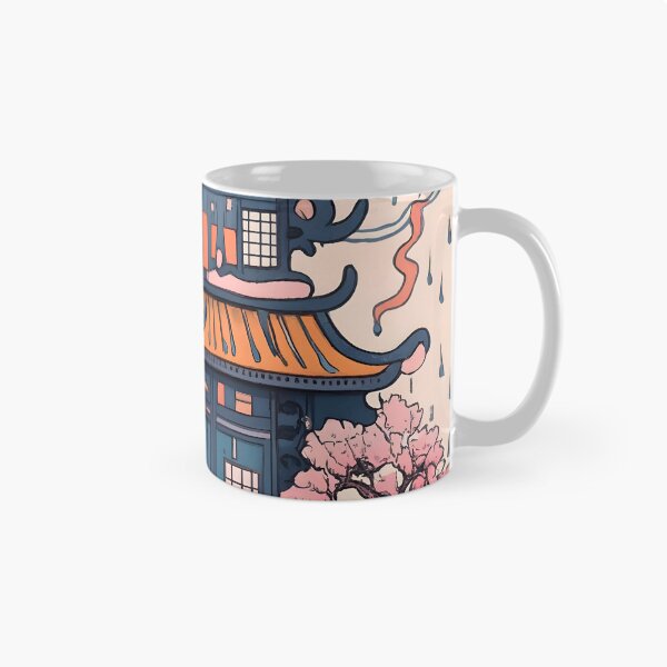 Item preview, Old Traditional Chinese house Siheyuan, minimalistic ink drawing designed and sold by Patricks-Art.