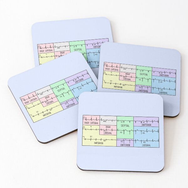Item preview, Hand Drawn 12 Lead Electrocardiogram (ECG) Pastel designed and sold by SofiaSava01.