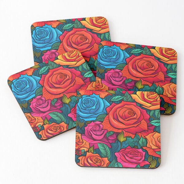 Item preview, Enchanted Roses Bright Colours designed and sold by ticklemyfancies.