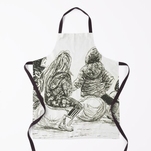 Item preview, Children on Space-Hoppers on the Beach on New Year's Day at Trearddur Bay, on Anglesey, North Wales designed and sold by LymphomaLass.