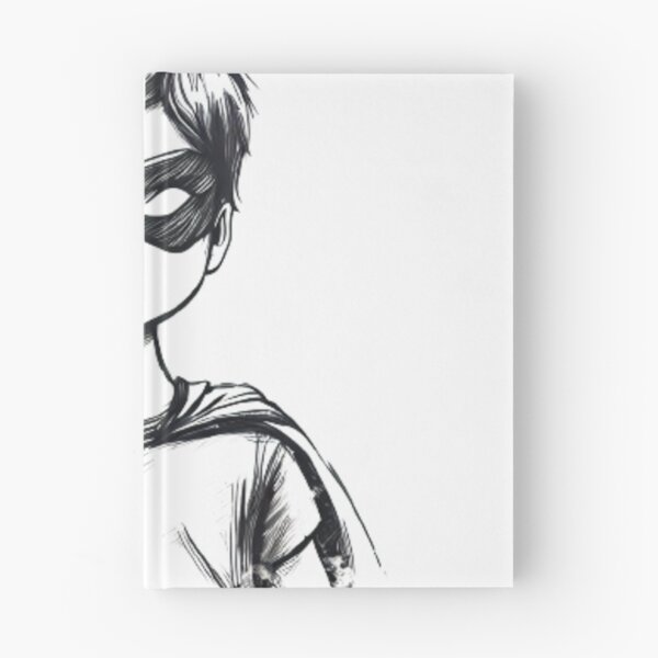 Item preview, Boy Wearing Hero mask, Sketch drawing designed and sold by GALAXY RACERS.