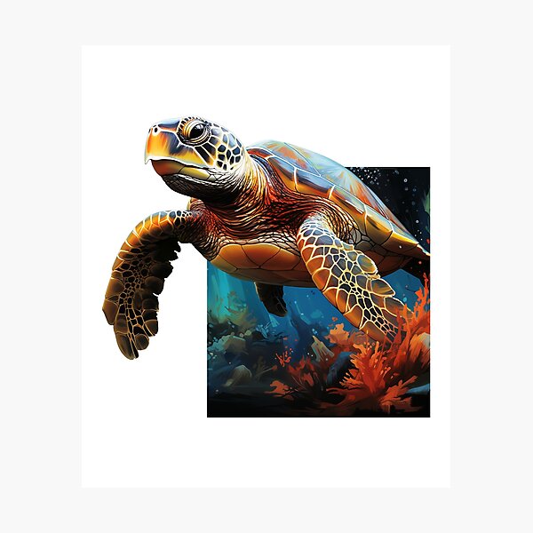 Artikelvorschau, Wasserschildkröte 3D entworfen und verkauft von PixWizard.
