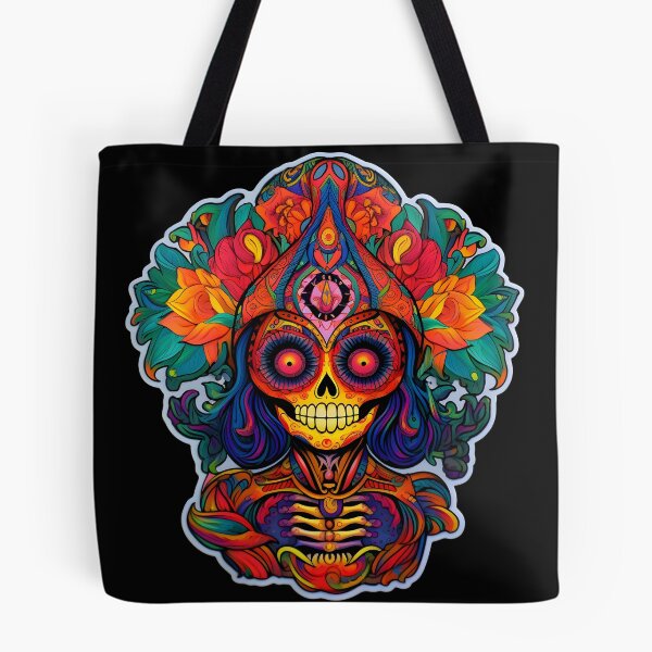 Item preview, Trippy Halloween Catrina: An Artistic Dive into the Macabre designed and sold by Mr.Psychedelia.