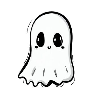 cute ghosts drawing