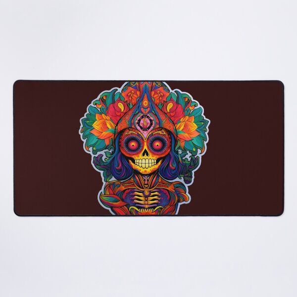 Item preview, Trippy Halloween Catrina: An Artistic Dive into the Macabre designed and sold by Mr.Psychedelia.
