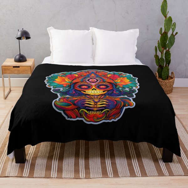 Item preview, Trippy Halloween Catrina: An Artistic Dive into the Macabre designed and sold by Mr.Psychedelia.
