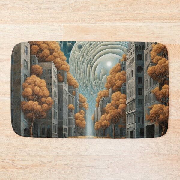 Item preview, Moonlight Autumn Leaves and Trees  in the City designed and sold by DigiDesignArt.