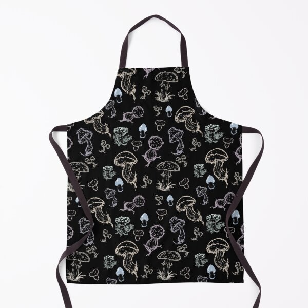 Item preview, a bunch of mushrooms (black version) designed and sold by dinosaphira99.