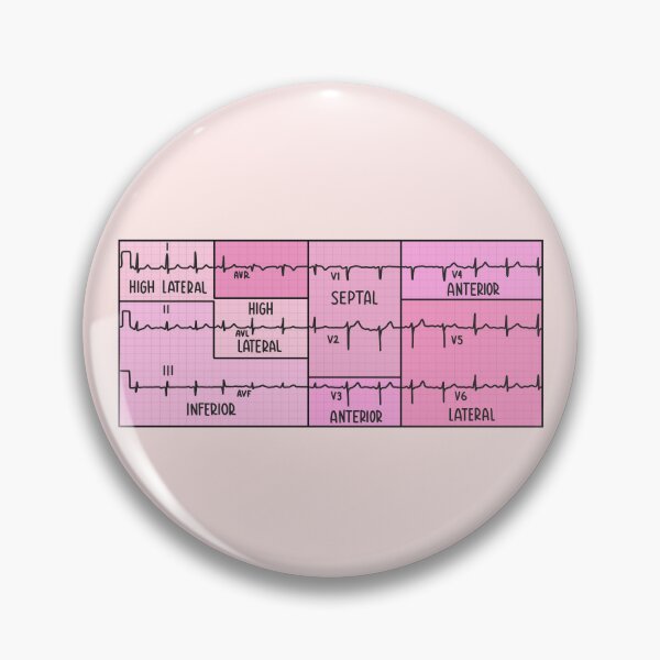 Item preview, Hand Drawn Electrocardiogram (ECG) Pink designed and sold by SofiaSava01.