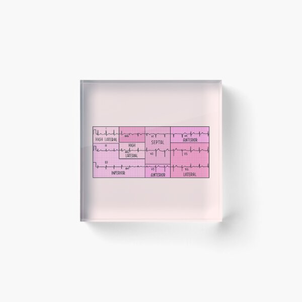 Item preview, Hand Drawn Electrocardiogram (ECG) Pink designed and sold by SofiaSava01.