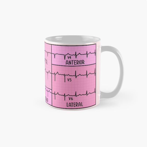 Item preview, Hand Drawn Electrocardiogram (ECG) Pink designed and sold by SofiaSava01.