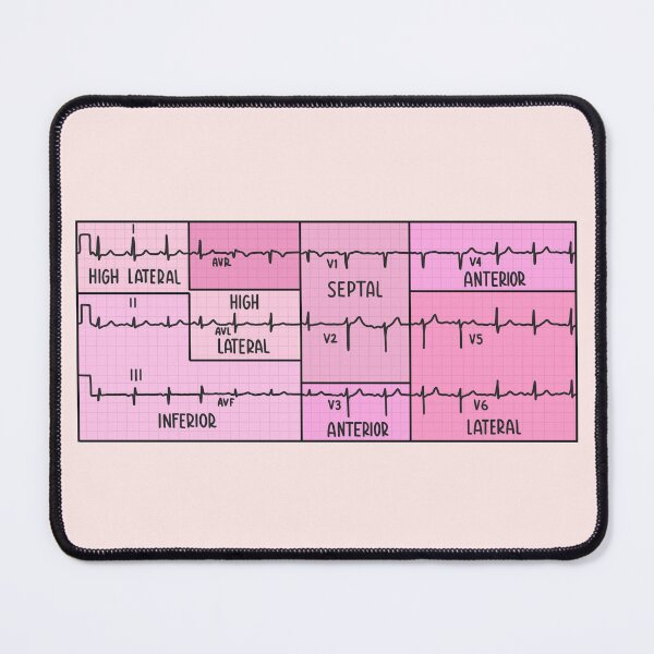 Item preview, Hand Drawn Electrocardiogram (ECG) Pink designed and sold by SofiaSava01.